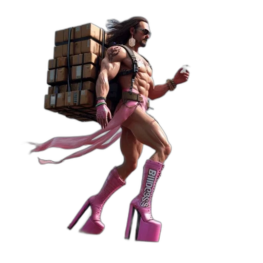 furniture, shoes, weapon, robot transparent PNG cut-out