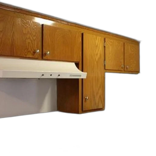 furniture, 3d render, kitchen, wooden transparent PNG cut-out