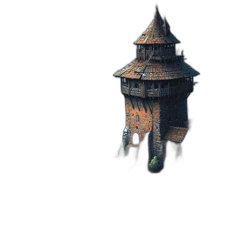 building, dragon, hat, crown transparent PNG cut-out