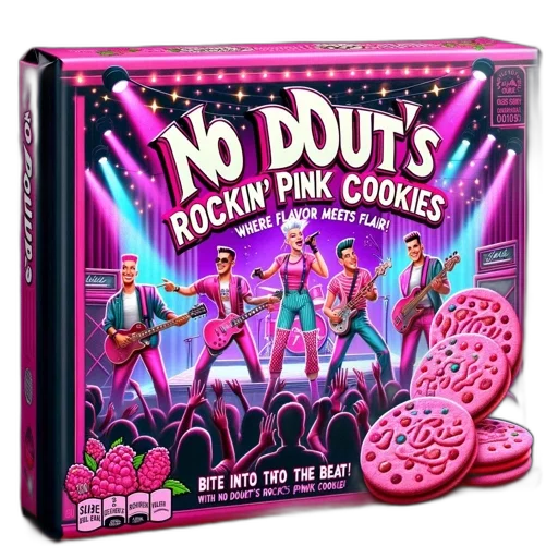 pink, cookies, packaged, design transparent PNG cut-out