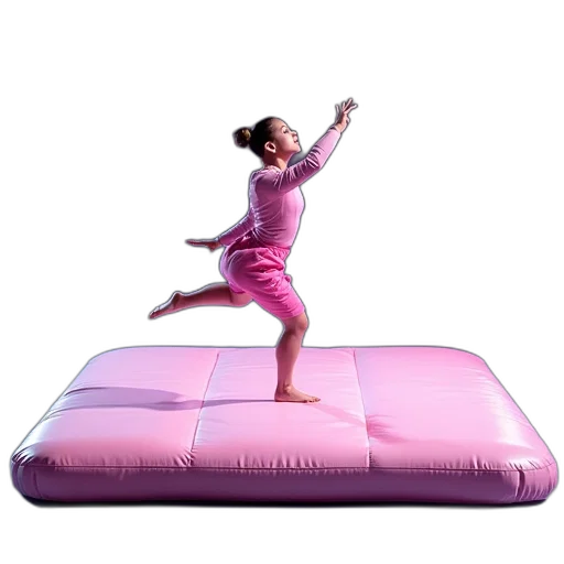 3d render, air, mat, gymnastics transparent PNG cut-out