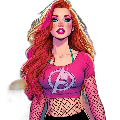 dress, comic book art, cartoon, concept art transparent PNG cut-out