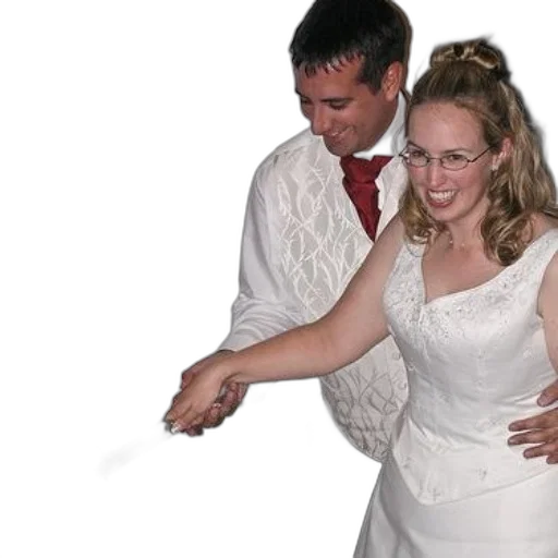 dress, bride, groom, cut transparent PNG cut-out