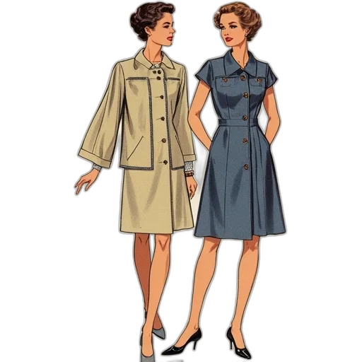 dress, jacket, concept art, cartoon transparent PNG cut-out