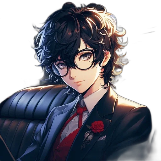 staff, face, jacket, anime transparent PNG cut-out