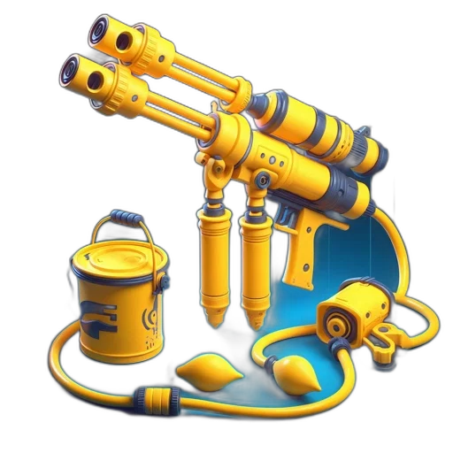 weapon, staff, robot, concept art transparent PNG cut-out