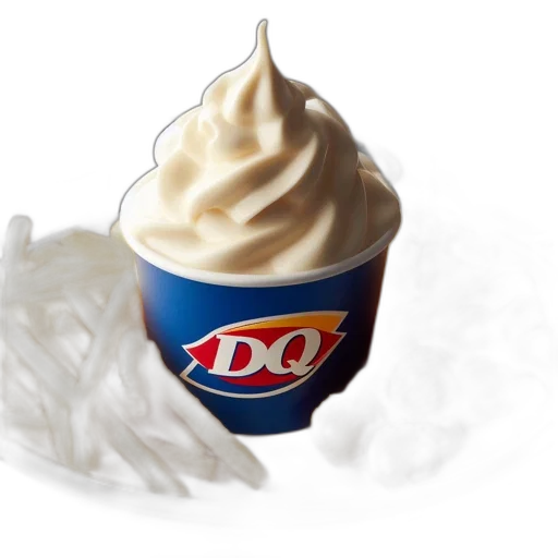 food, 3d render, dairy, queen transparent PNG cut-out