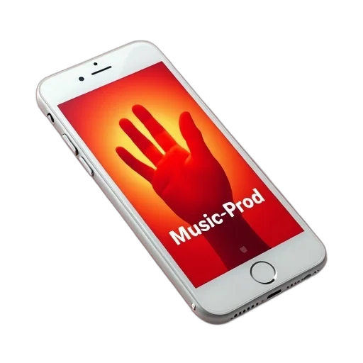 white, iphone, red, orange transparent PNG cut-out