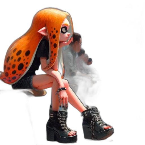dress, mask, shoes, weapon transparent PNG cut-out