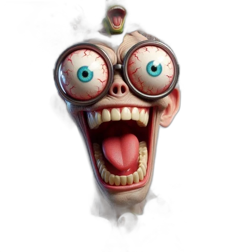 face, creature, staff, mask transparent PNG cut-out