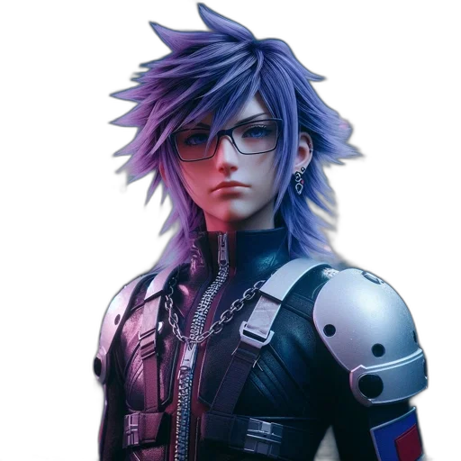 face, jacket, hair, concept art transparent PNG cut-out