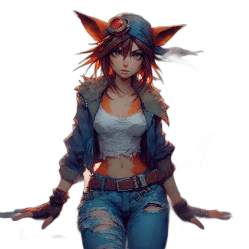 staff, hat, jacket, weapon transparent PNG cut-out