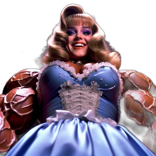 dress, crown, face, robot transparent PNG cut-out