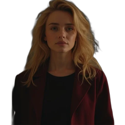 jacket, face, staff, hair transparent PNG cut-out