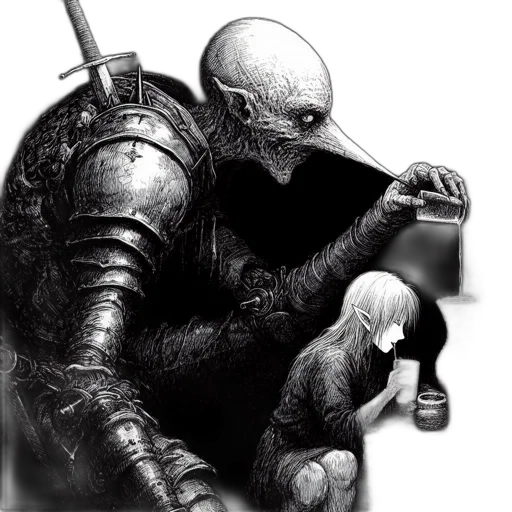 robot, creature, concept art, fantasy art transparent PNG cut-out