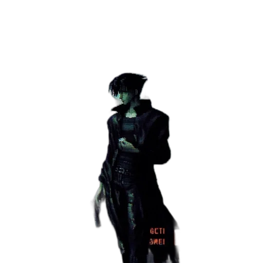 jacket, robot, weapon, staff transparent PNG cut-out
