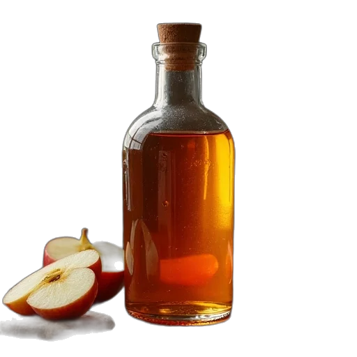bottle, food, 3d render, apple transparent PNG cut-out
