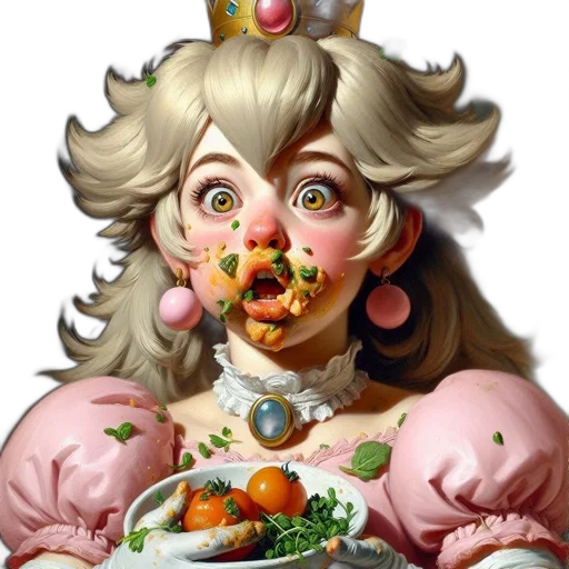 food, face, crown, creature transparent PNG cut-out