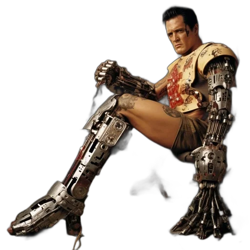 robot, shoes, weapon, concept art transparent PNG cut-out