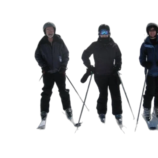 staff, jacket, three, people transparent PNG cut-out