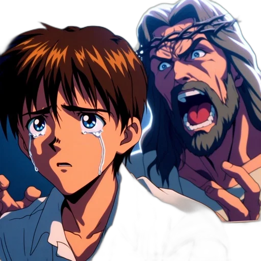 face, anime, comic book art, concept art transparent PNG cut-out