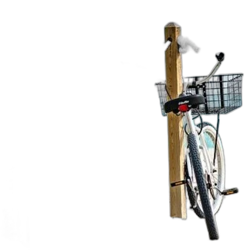 bicycle, basket, parked, sandy transparent PNG cut-out
