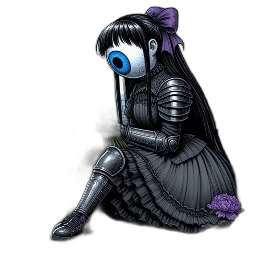 robot, dress, concept art, fantasy art transparent PNG cut-out