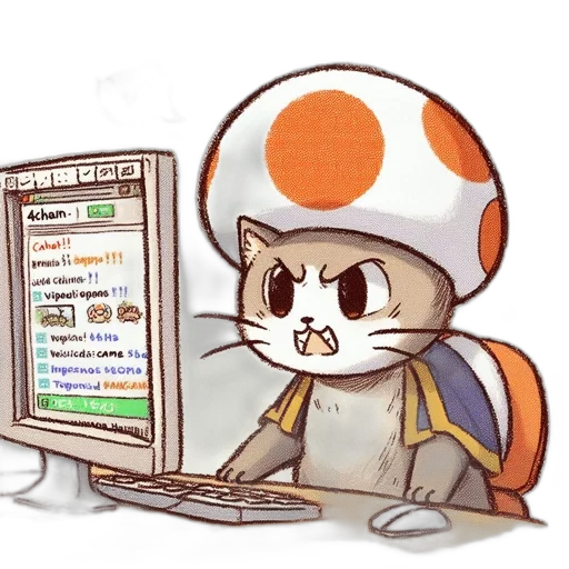 staff, hat, robot, animal transparent PNG cut-out