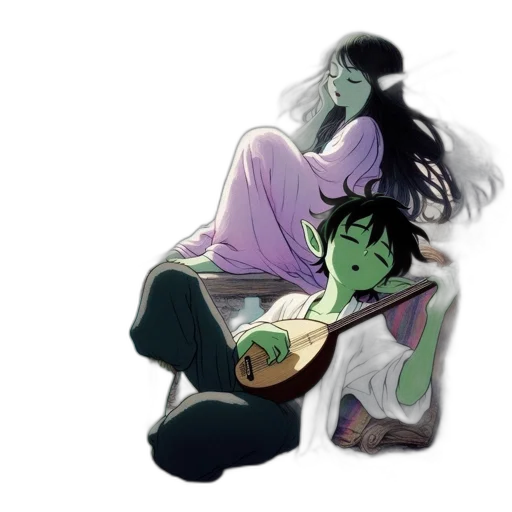 concept art, watercolor, comic book art, pixel art transparent PNG cut-out