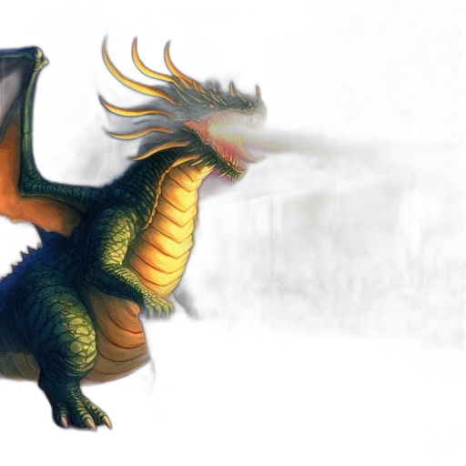 dragon, creature, animal, fantasy art transparent PNG cut-out