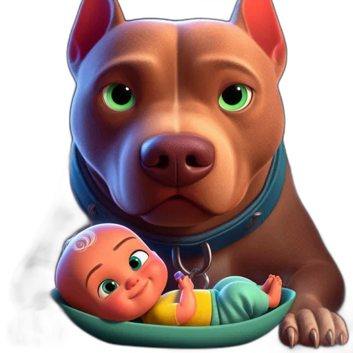 animal, face, 3d render, concept art transparent PNG cut-out