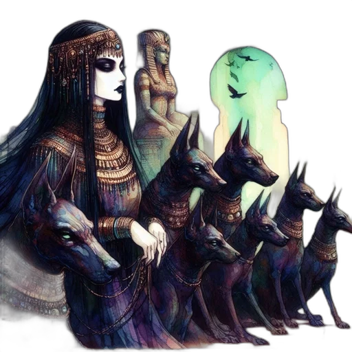 mask, crown, jewelry, staff transparent PNG cut-out