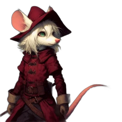 hat, staff, mask, jacket transparent PNG cut-out