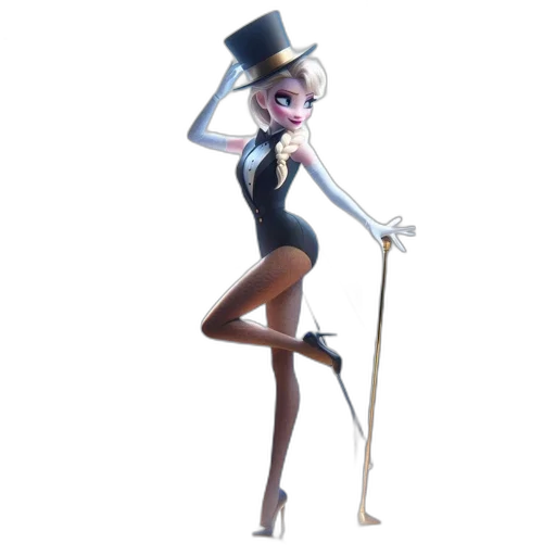 staff, hat, dress, concept art transparent PNG cut-out
