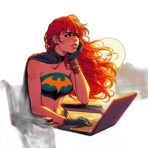 comic book art, concept art, fantasy art, pixel art transparent PNG cut-out