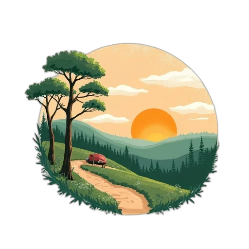 car, jacket, umbrella, tree transparent PNG cut-out