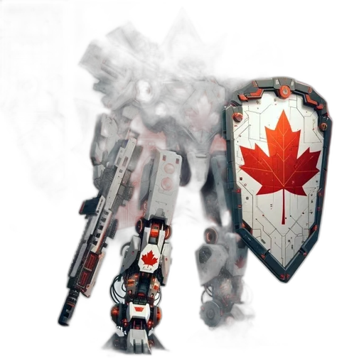 weapon, robot, concept art, 3d render transparent PNG cut-out
