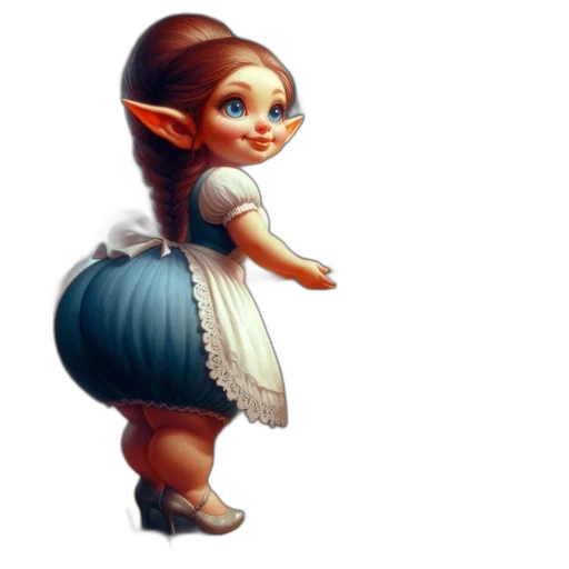 dress, staff, face, fantasy art transparent PNG cut-out