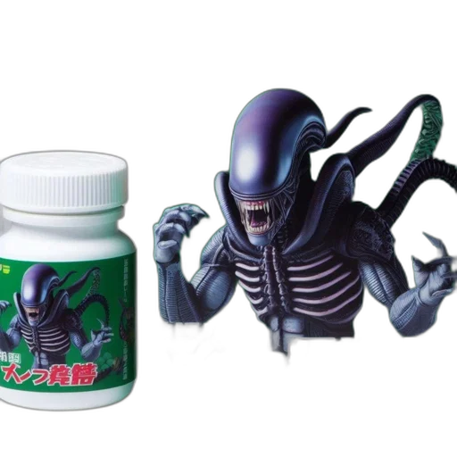 creature, concept art, outer space, green-packaged transparent PNG cut-out