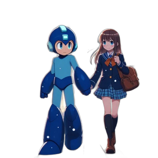 robot, jacket, staff, dress transparent PNG cut-out