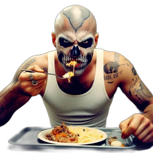 food, mask, comic book art, concept art transparent PNG cut-out