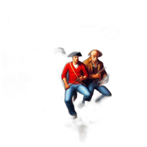 jacket, pixel art, concept art, comic book art transparent PNG cut-out
