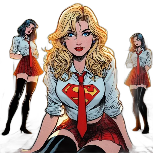comic book art, concept art, cartoon, fantasy art transparent PNG cut-out