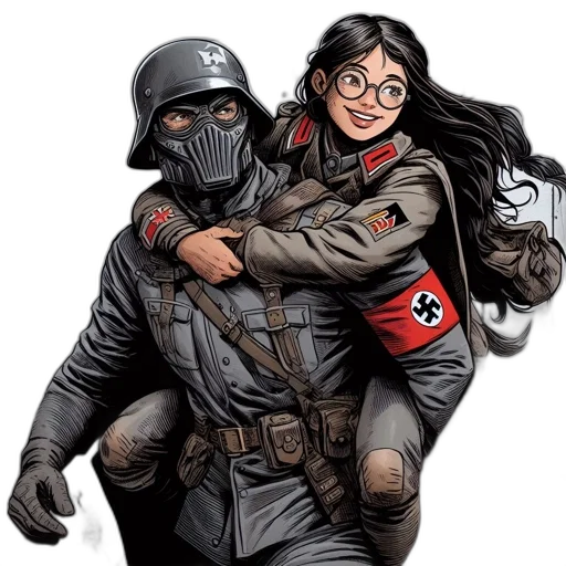 jacket, comic book art, concept art, cartoon transparent PNG cut-out
