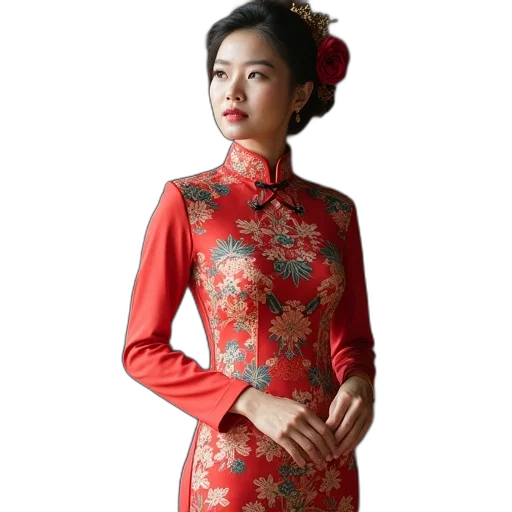 dress, staff, photorealistic, oil painting transparent PNG cut-out