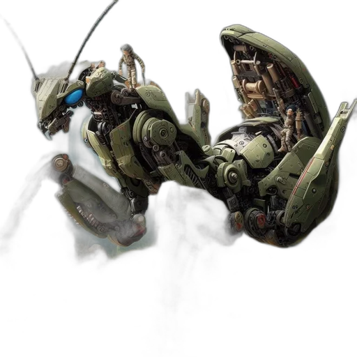 robot, creature, dragon, weapon transparent PNG cut-out