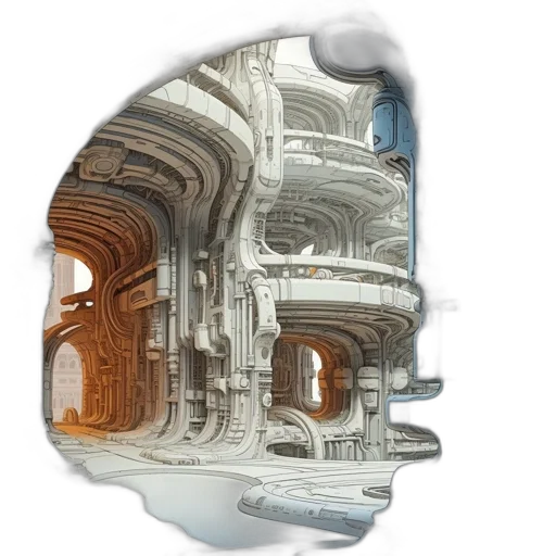 crown, mask, building, robot transparent PNG cut-out