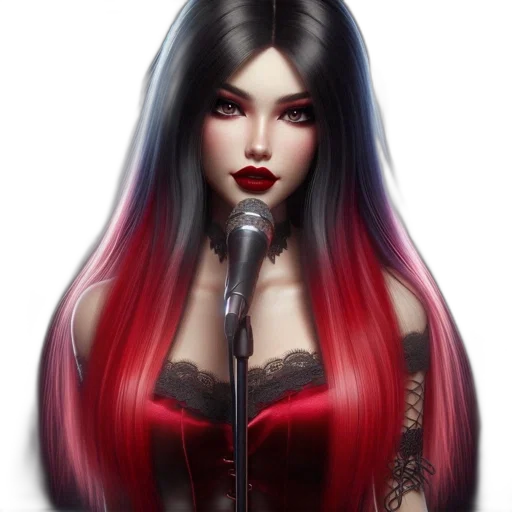 hair, dress, fantasy art, concept art transparent PNG cut-out