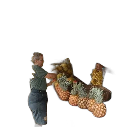 hair, staff, shoes, creature transparent PNG cut-out