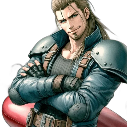 sword, jacket, weapon, face transparent PNG cut-out